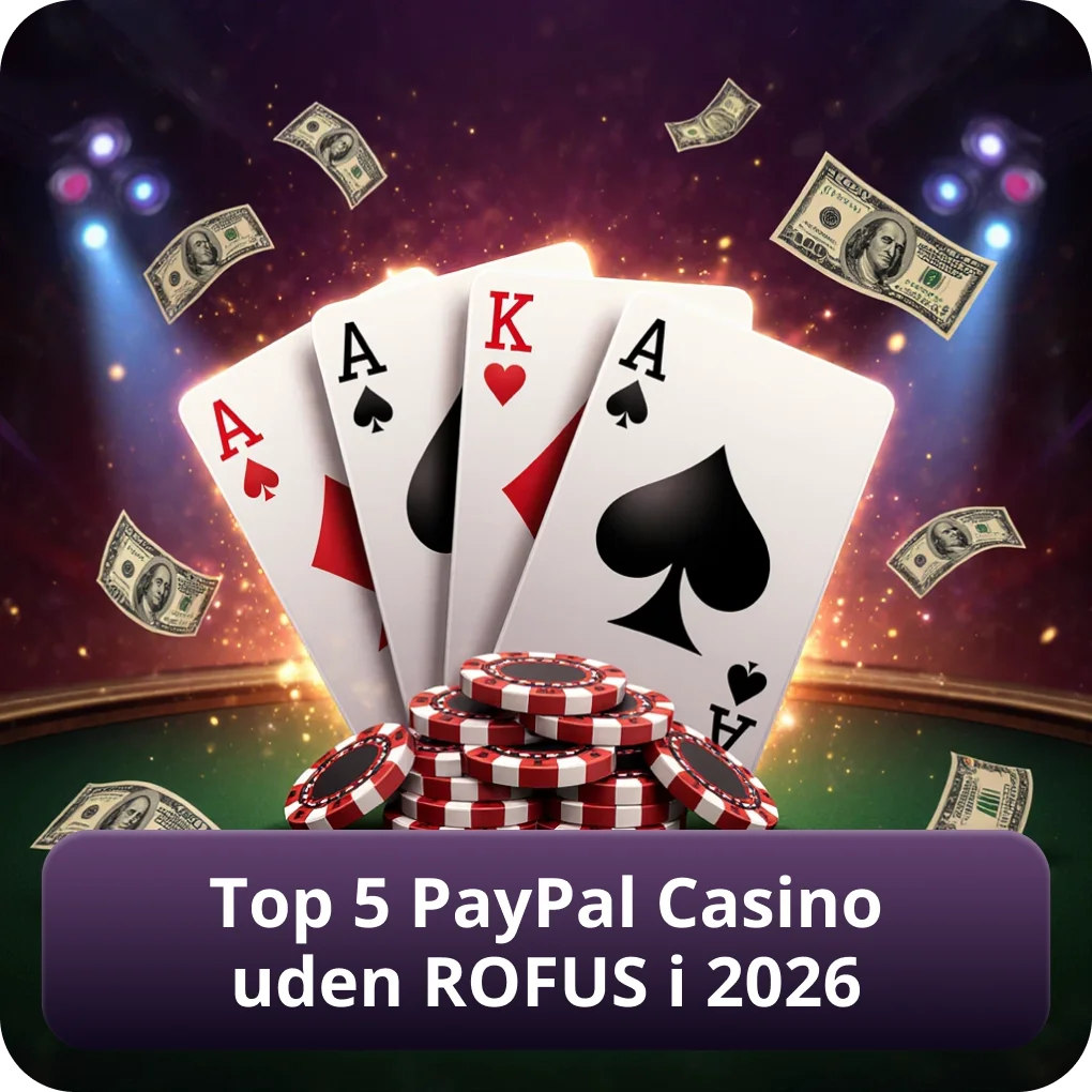 Top 5 bedste PayPal casinoer uden ROFUS i 2026